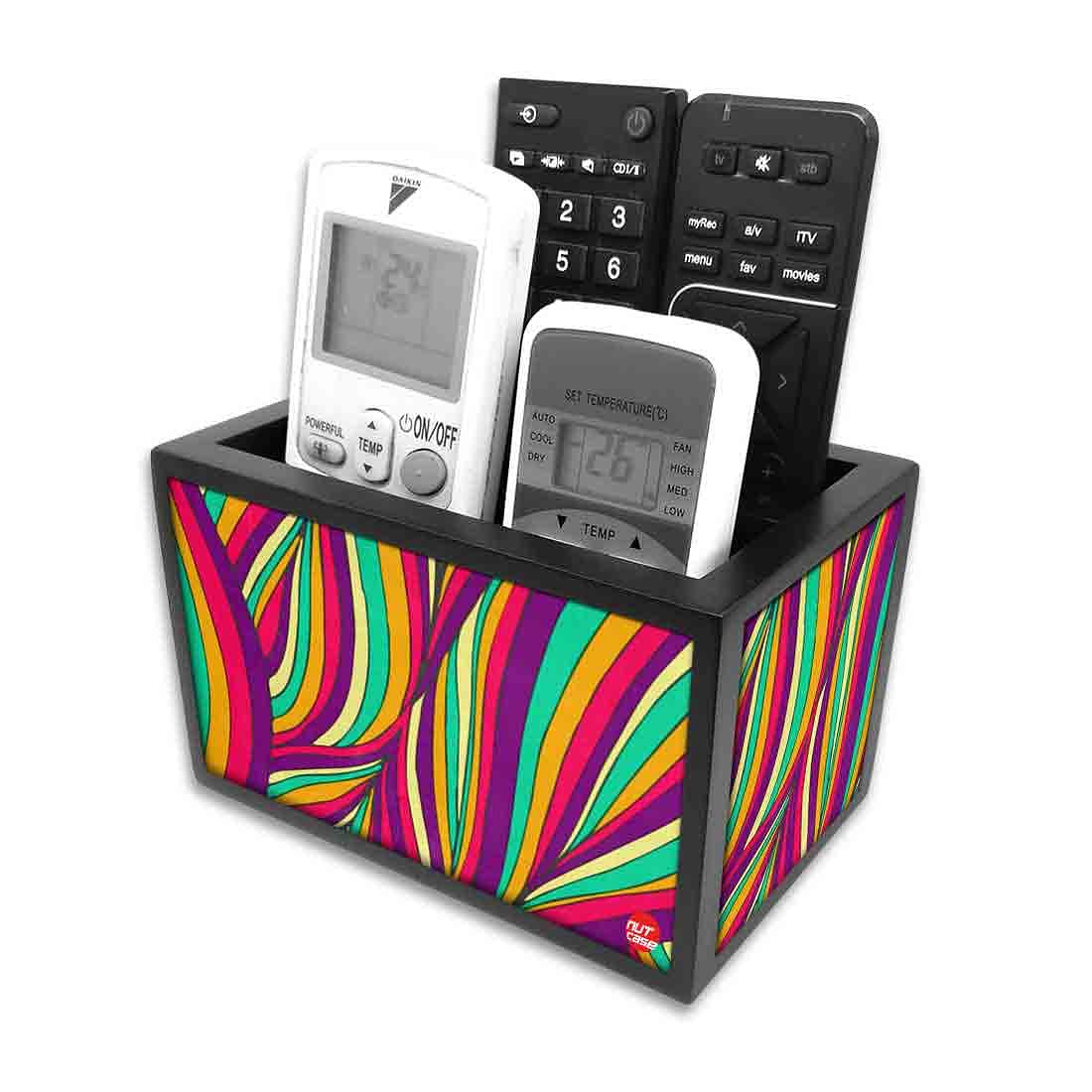 Remote Control Stand Holder Organizer For TV / AC Remotes -  Wave Lines - Image 3