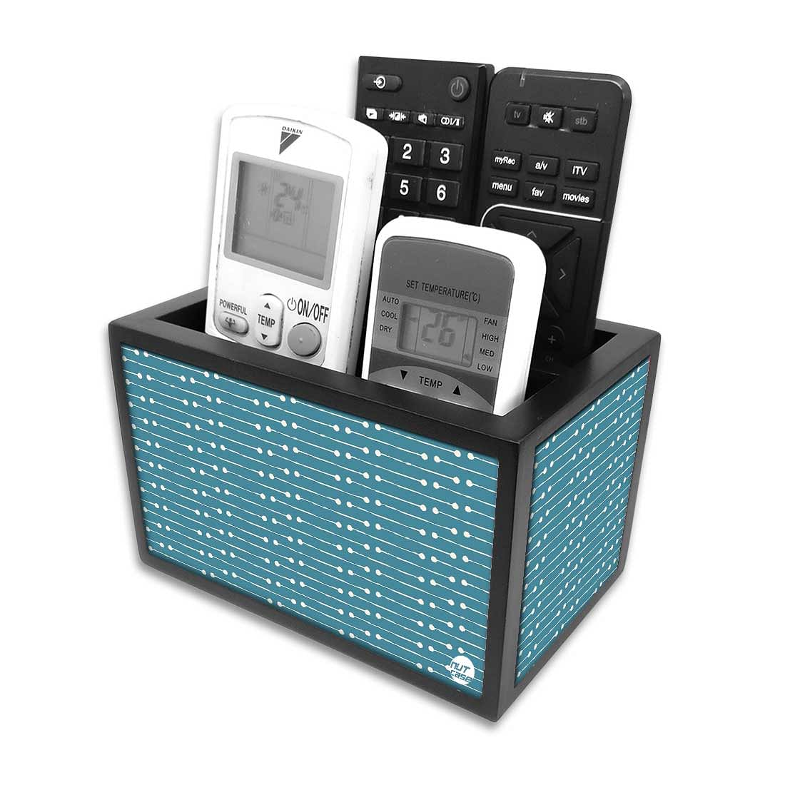 Organizer For TV AC Remotes - White Blue Arrows - Image 3