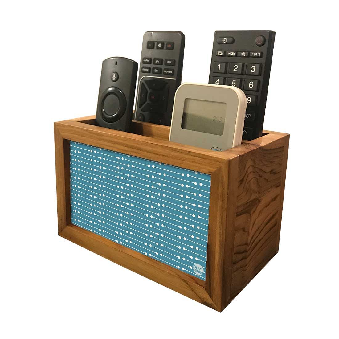 Organizer For TV AC Remotes - White Blue Arrows - Image 4