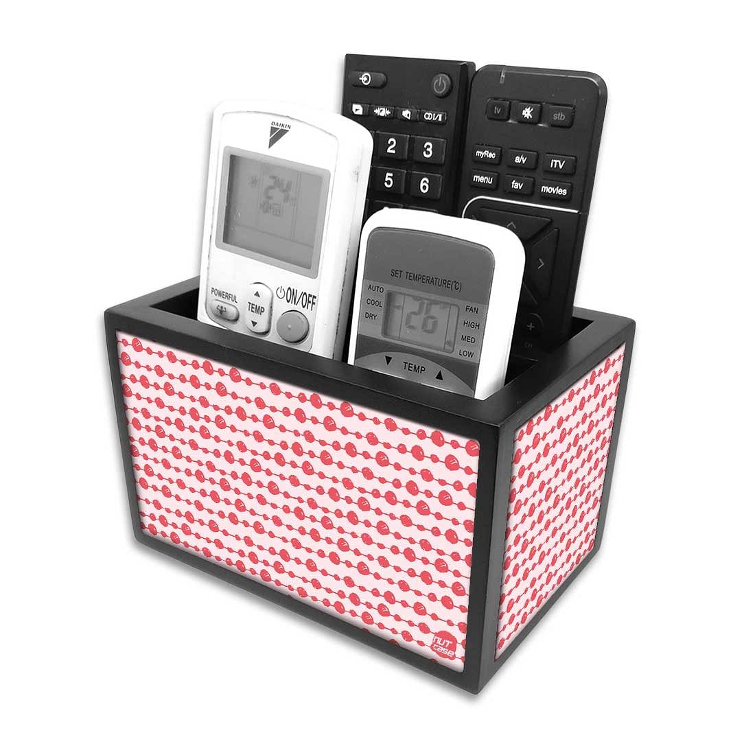 Organizer For TV AC Remotes - Pink White Dots - Image 3