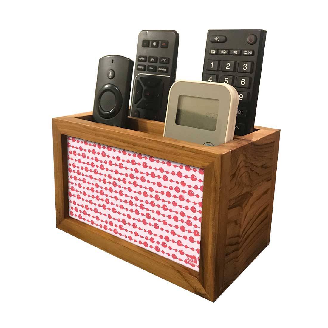 Organizer For TV AC Remotes - Pink White Dots - Image 4