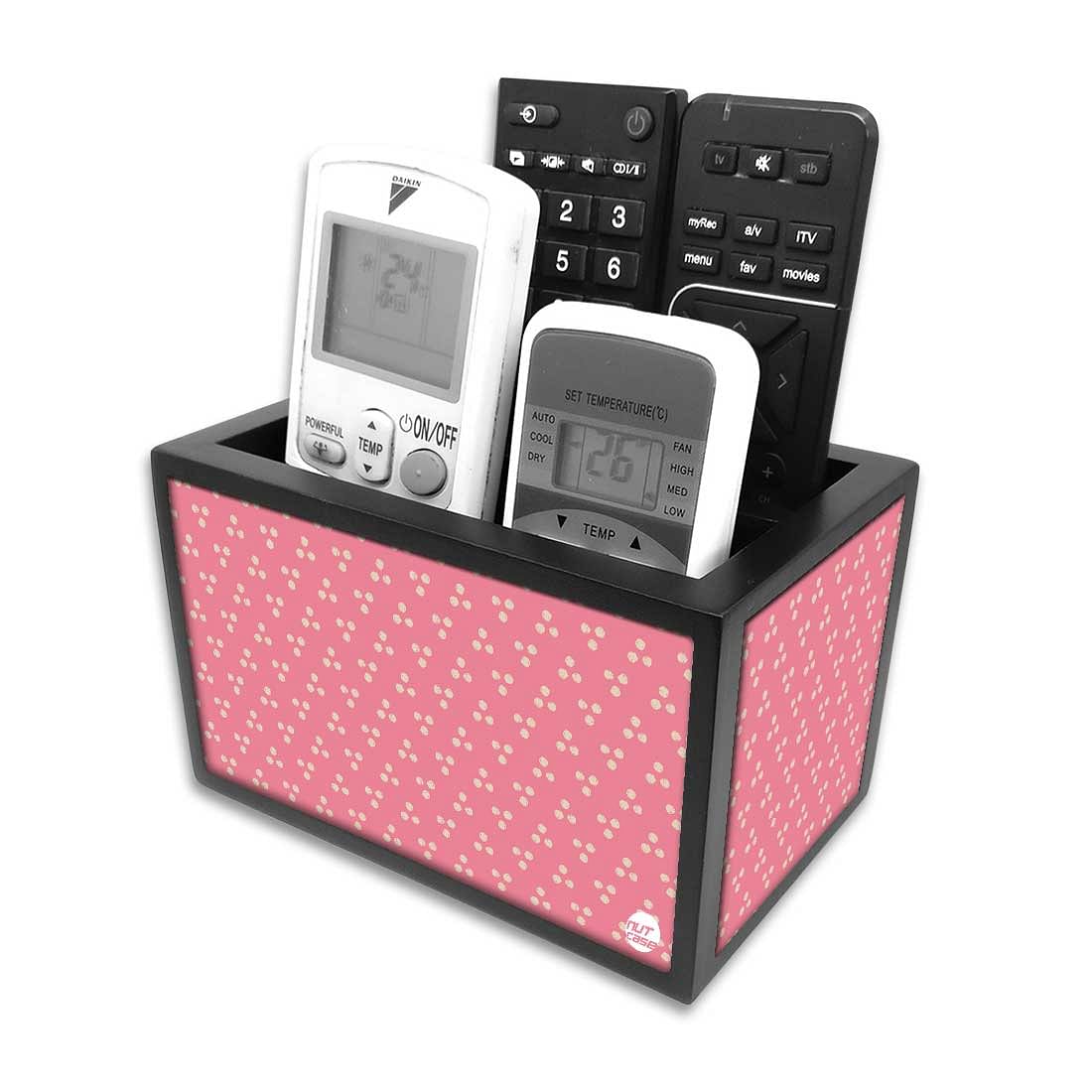 Classy Remote Control Stand - 4 Dots - Pink - Image 3