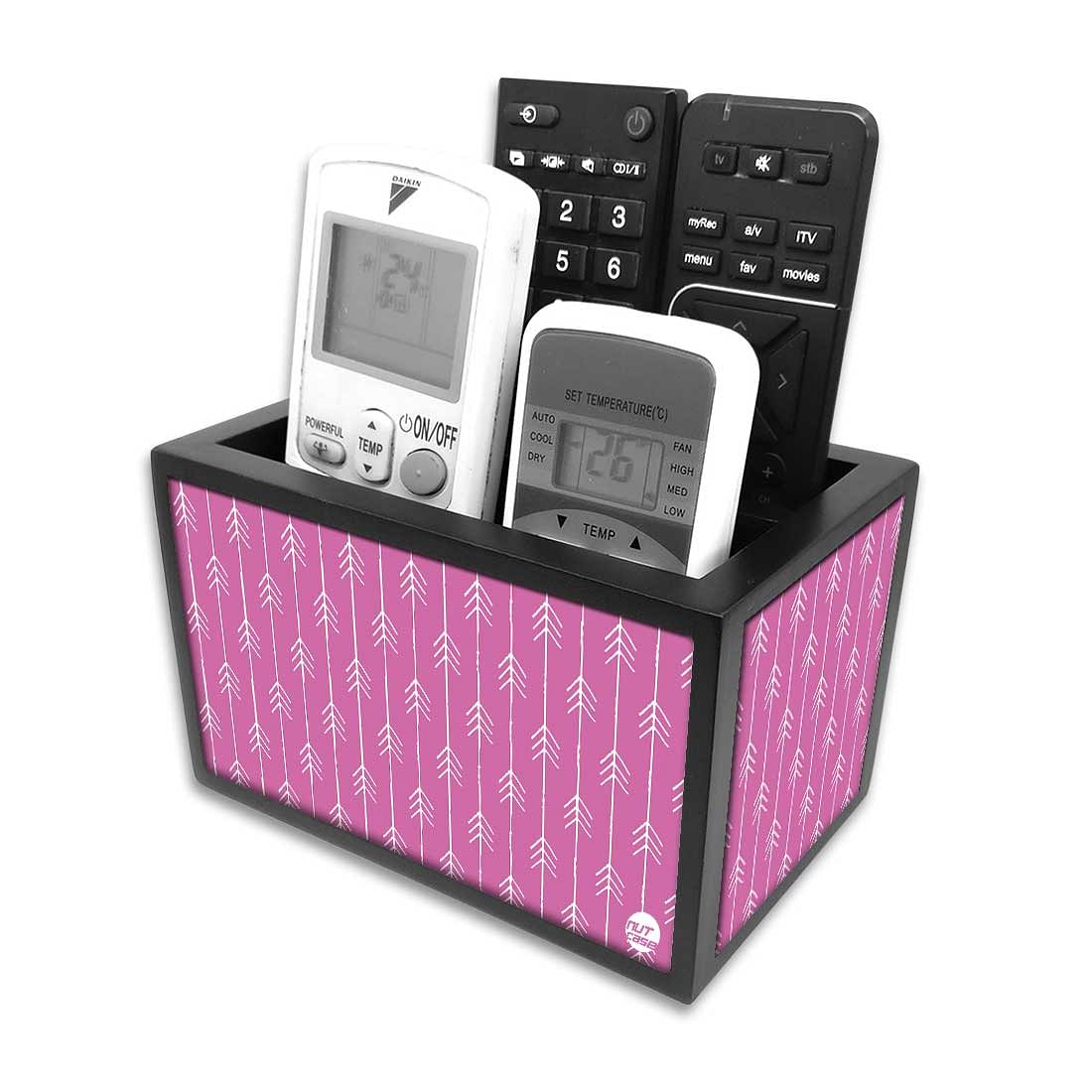 Classy Remote Control Holder Organizer - Arrow Ends - Pink - Image 3