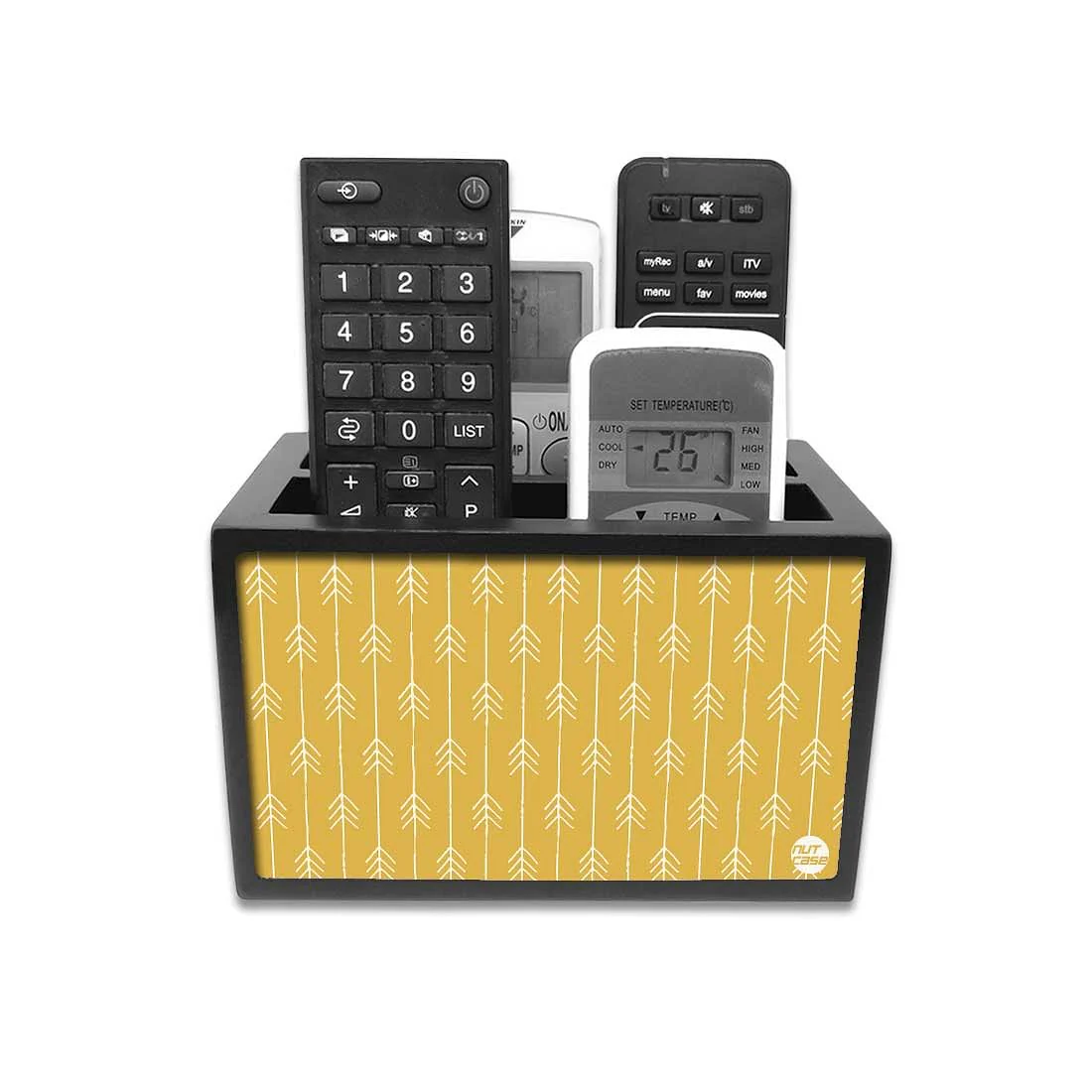 Classy Remote Control Holder - Arrow Ends - Yellow - Image 2