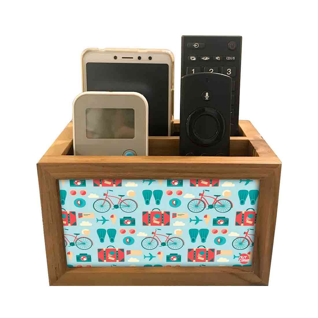 Blue Tv Remote Holder For TV / AC Remotes -  Travel Art - Image 4