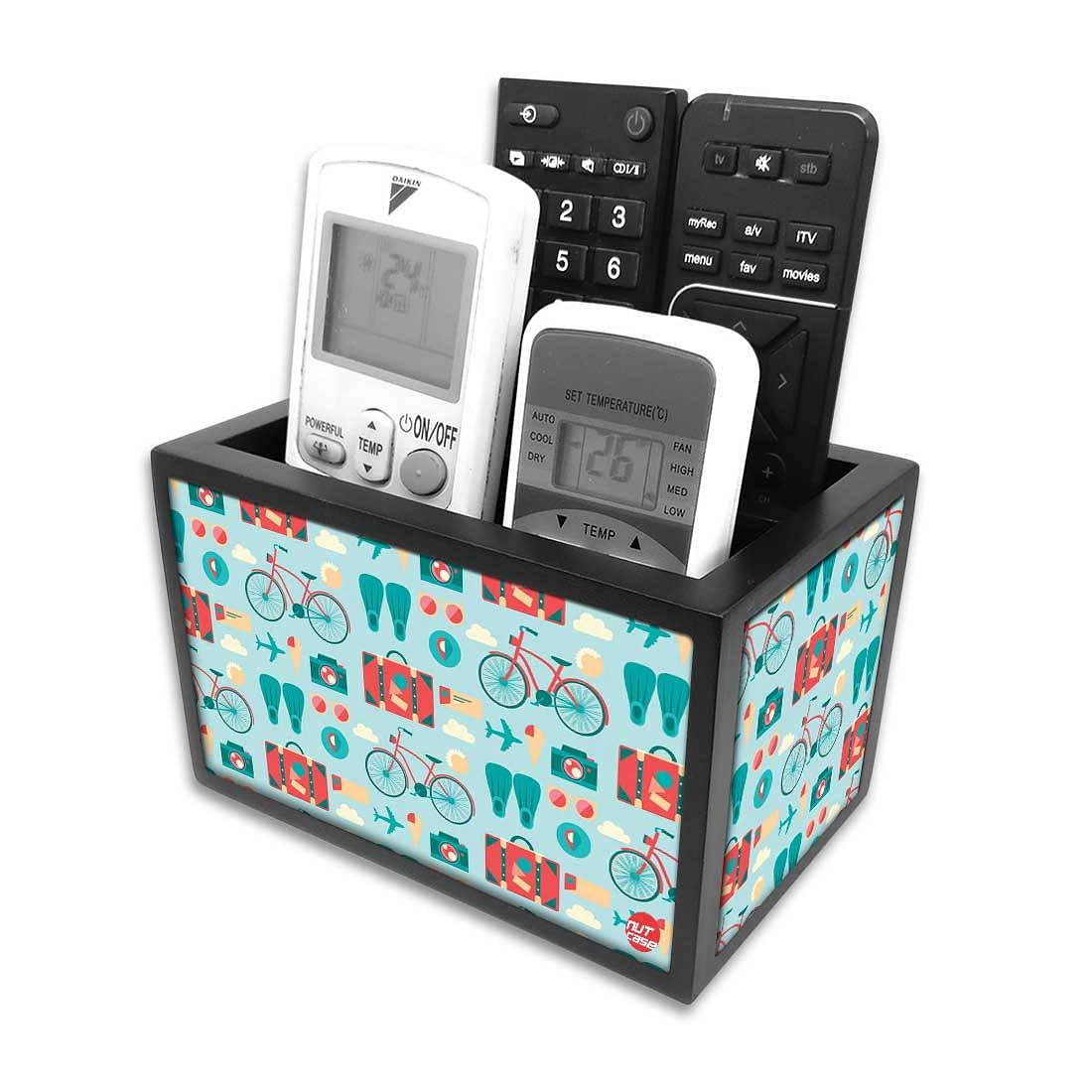Blue Tv Remote Holder For TV / AC Remotes -  Travel Art - Image 5