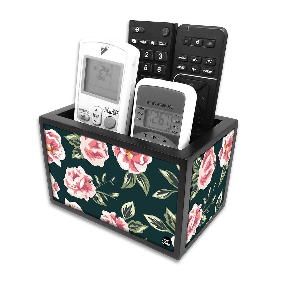 Floral Remote Control Stand For TV / AC Remotes - Vintage Pink Rose - Image 3