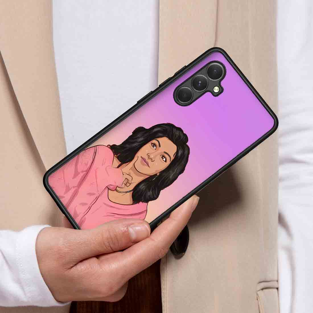 Samsung A54 5G Case Custom Back Cover with Photo - Cartoonify From Photo - Image 3