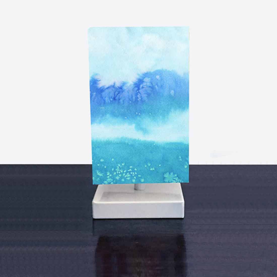 Sky Blue Watercolor Buy Table Lamps for Kids Room - Image 2