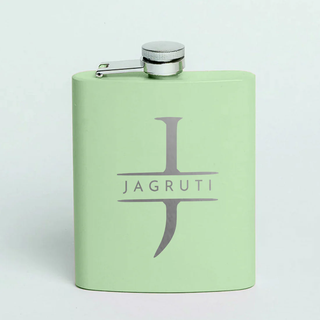 Stainless Steel Alcohol Flask for Women - Personalized 8oz Pink Hip Flask