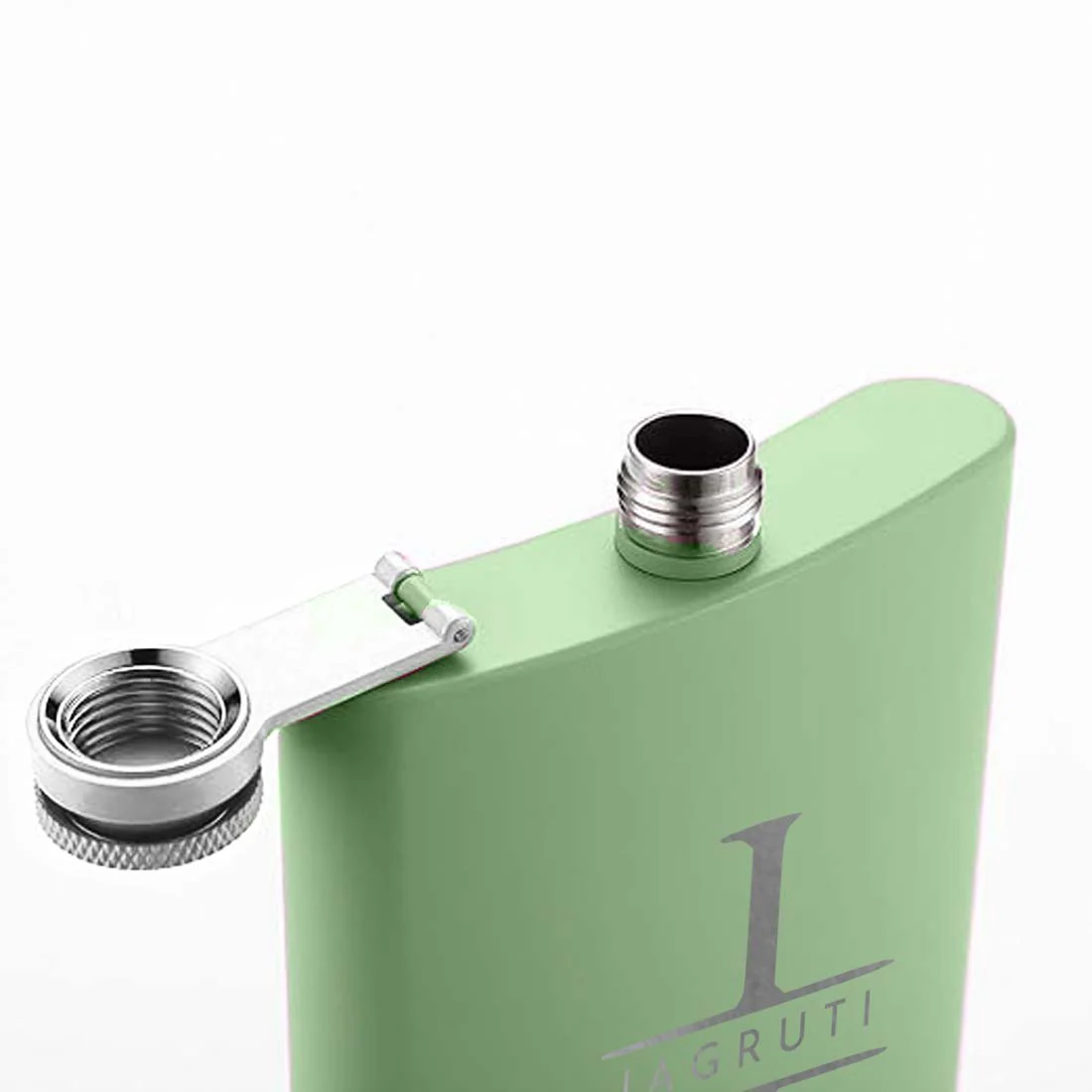 Stainless Steel Alcohol Flask for Women - Personalized 8oz Pink Hip Flask - Image 6