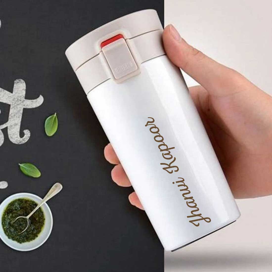 Engraved Personalized Stainless Steel Coffee Tumbler with Lid for Office Travel College - Add Name - Image 10