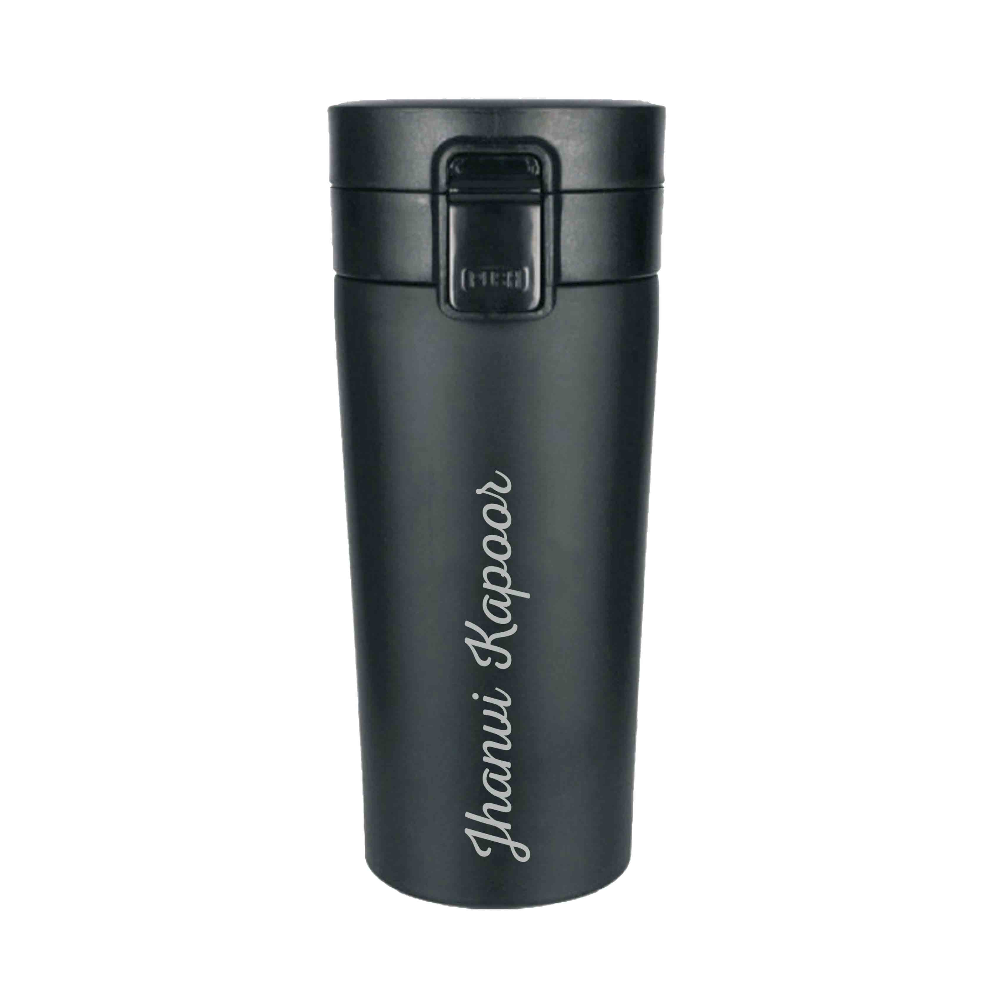 Engraved Personalized Stainless Steel Coffee Tumbler with Lid for Office Travel College - Add Name - Image 5