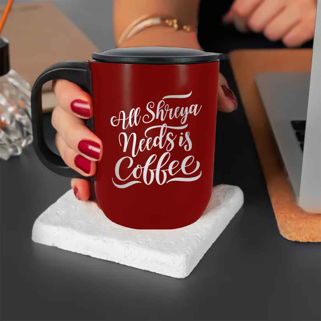 Stainless Steel Mug for Coffee with Name -  Insulated Coffee Cup - Image 4
