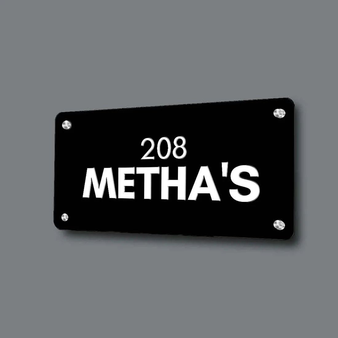 Custom Stainless Steel Name Board for Home Flats House Outdoor - Image 3