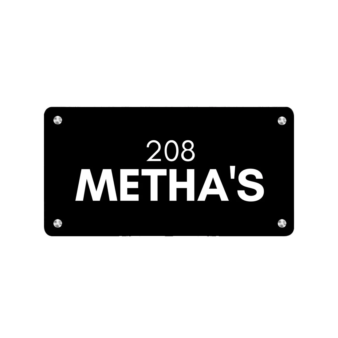 Custom Stainless Steel Name Board for Home Flats House Outdoor - Image 4