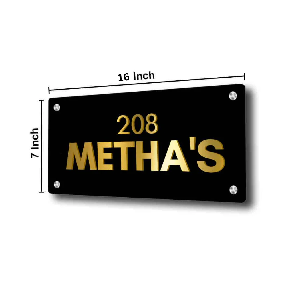 Custom Stainless Steel Name Board for Home Flats House Outdoor - Image 5