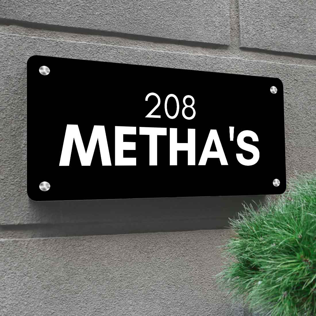 Custom Stainless Steel Name Board for Home Flats House Outdoor - Image 6