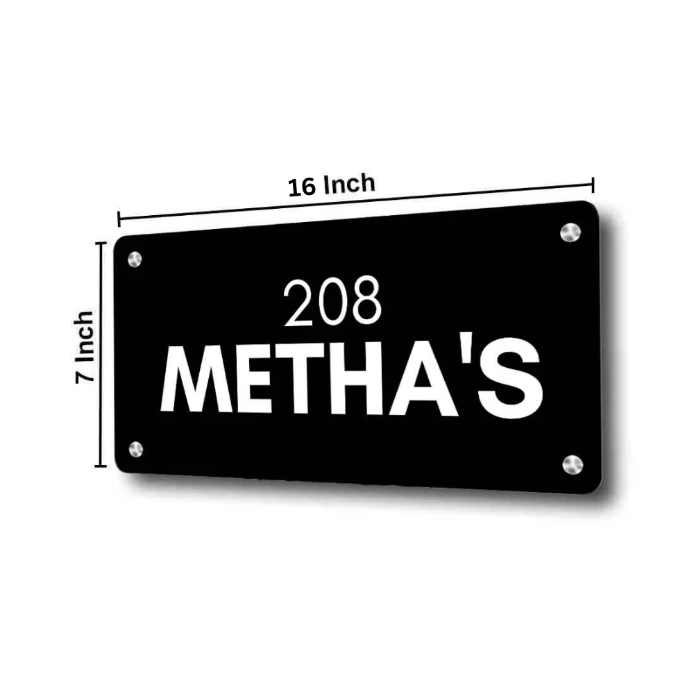 Custom Stainless Steel Name Board for Home Flats House Outdoor - Image 7
