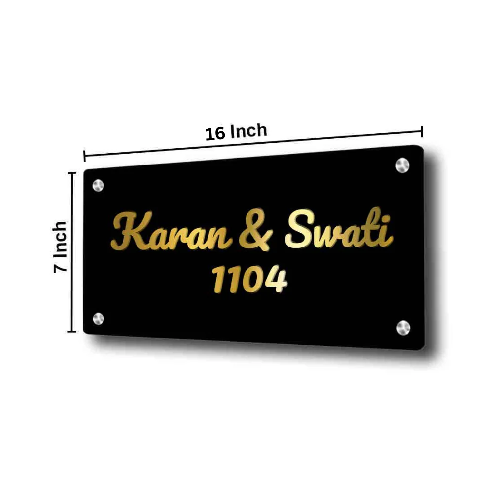 Personalised Stainless Steel Nameplate for Home Entrance Outdoor - Image 5
