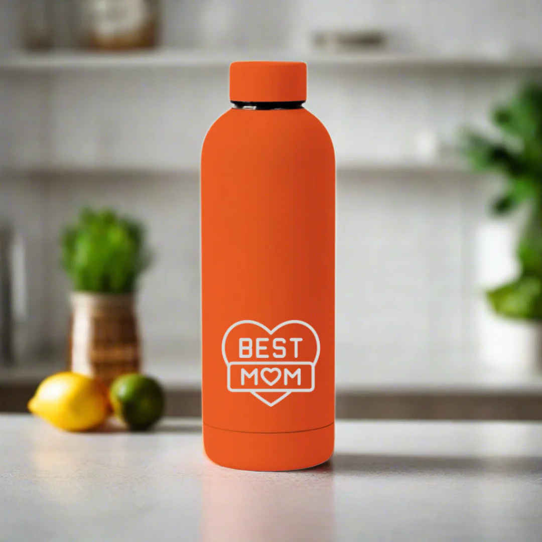 Nutcase Stainless Steel Water Bottle Double Insulated 500ml Bottles for Mom - BPA Free, Leakproof- Best Mom - Image 7