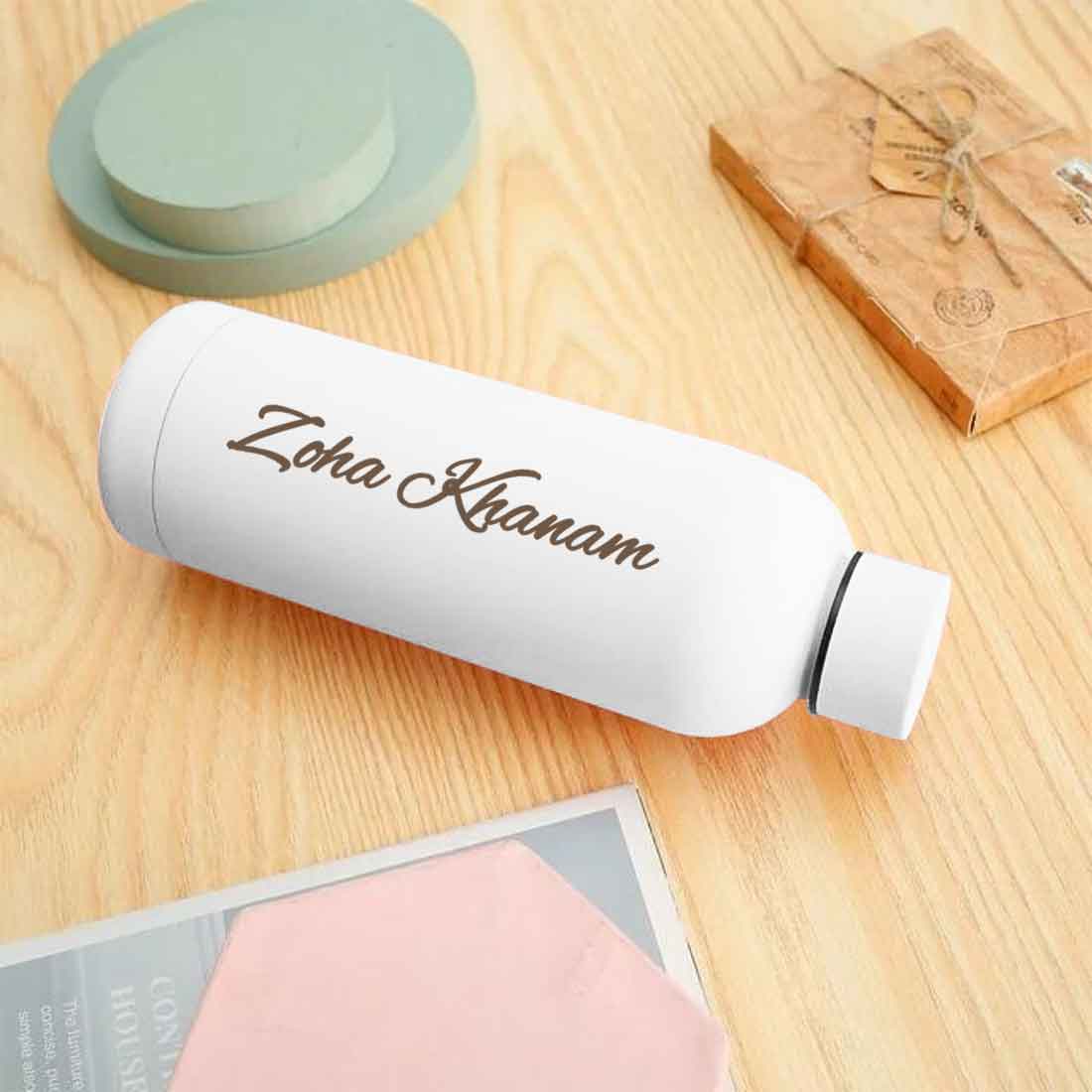 Stainless Steel Water Bottle with Names 500ml Double Insulated Bottles for Office Home Travel- BPA Free, Leakproof - Image 25