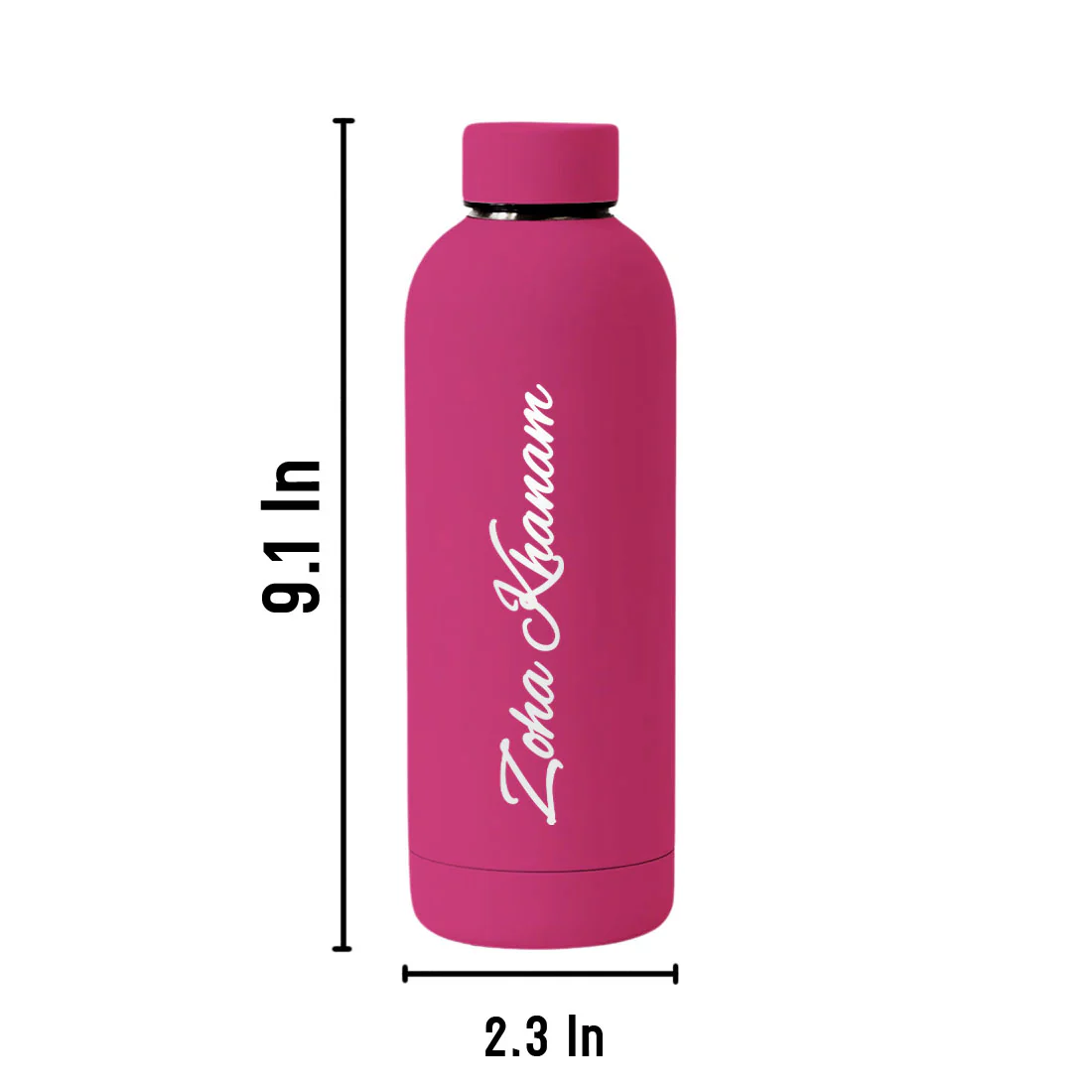 Stainless Steel Water Bottle with Names 500ml Double Insulated Bottles for Office Home Travel- BPA Free, Leakproof - Image 27