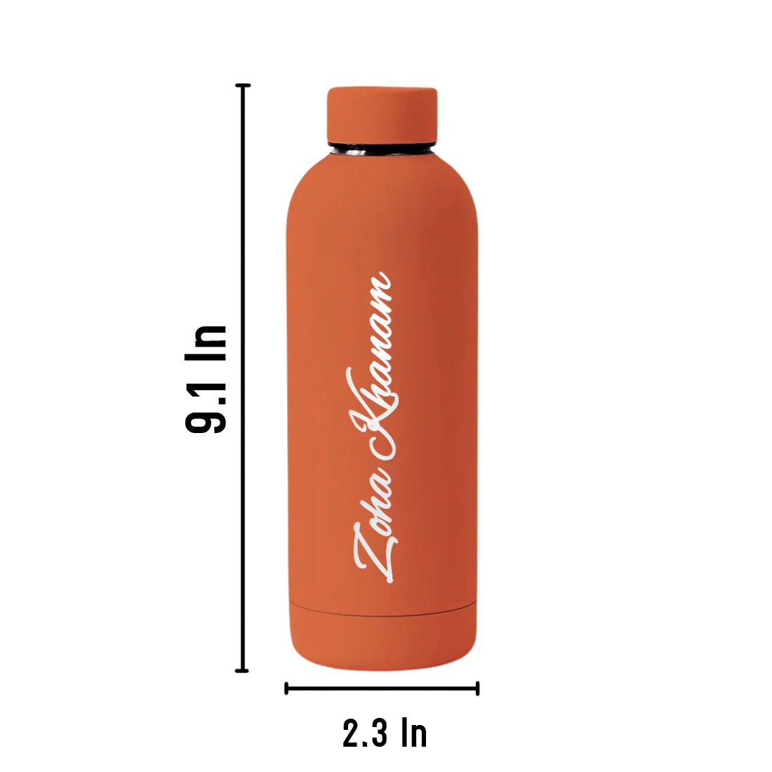 Stainless Steel Water Bottle with Names 500ml Double Insulated Bottles for Office Home Travel- BPA Free, Leakproof - Image 31