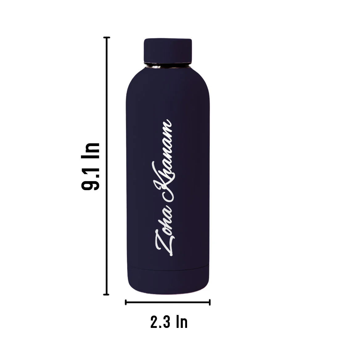Stainless Steel Water Bottle with Names 500ml Double Insulated Bottles for Office Home Travel- BPA Free, Leakproof - Image 35