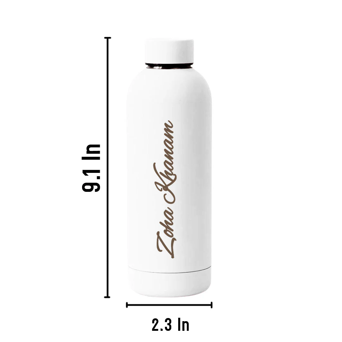 Stainless Steel Water Bottle with Names 500ml Double Insulated Bottles for Office Home Travel- BPA Free, Leakproof - Image 37