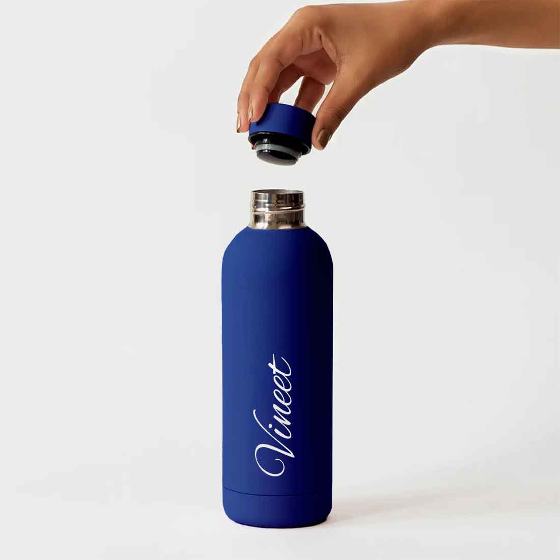Stainless Steel Water Bottle with Names 500ml Double Insulated Bottles for Office Home Travel- BPA Free, Leakproof - Image 46