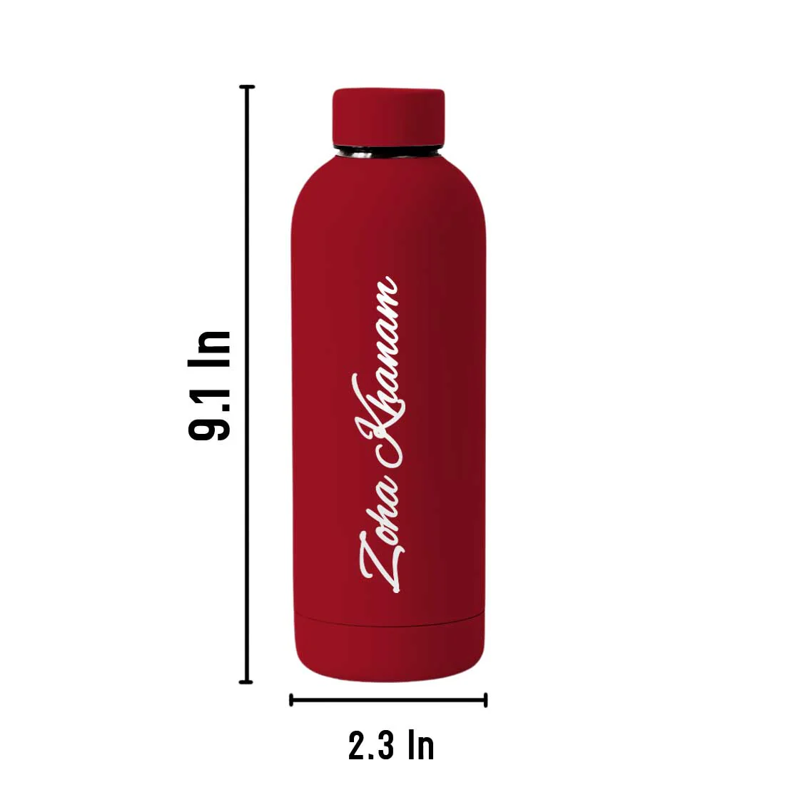 Stainless Steel Water Bottle with Names 500ml Double Insulated Bottles for Office Home Travel- BPA Free, Leakproof - Image 53