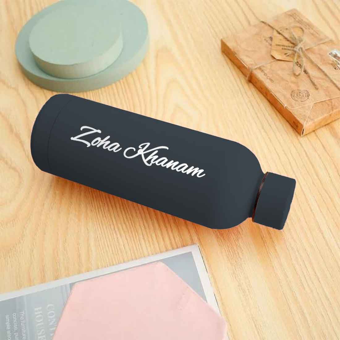 Stainless Steel Water Bottle with Names 500ml Double Insulated Bottles for Office Home Travel- BPA Free, Leakproof - Image 59