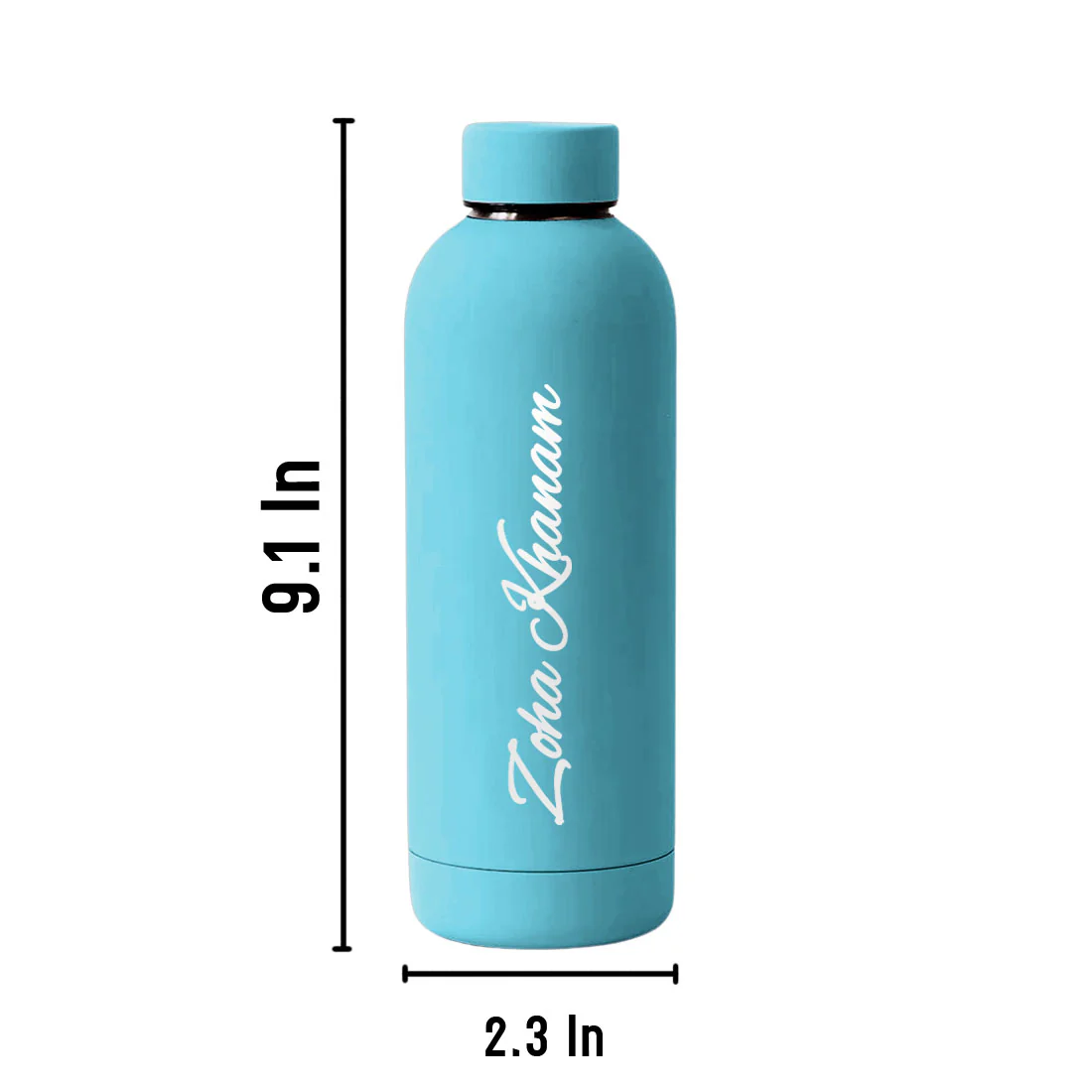 Stainless Steel Water Bottle with Names 500ml Double Insulated Bottles for Office Home Travel- BPA Free, Leakproof - Image 62