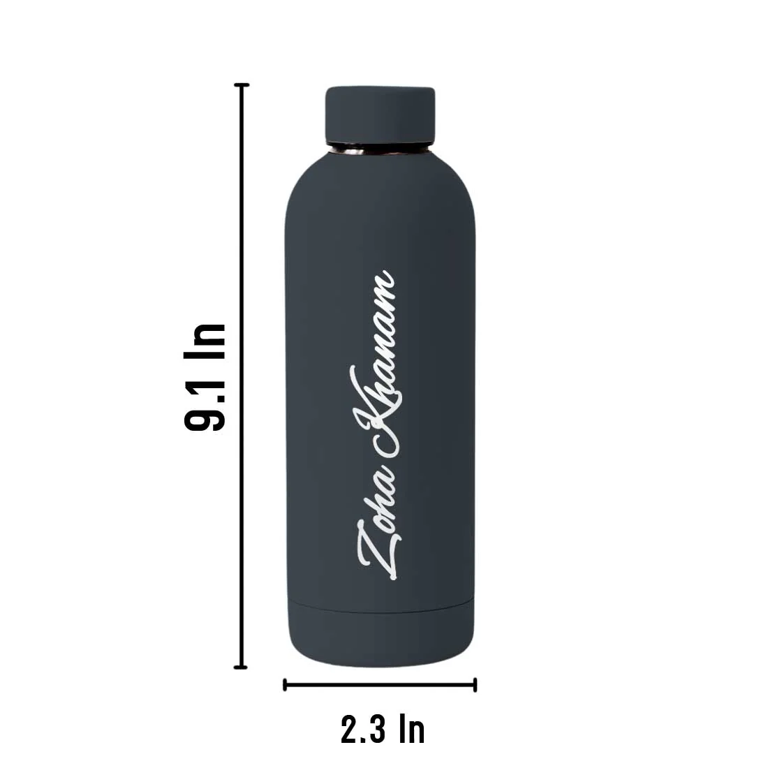 Stainless Steel Water Bottle with Names 500ml Double Insulated Bottles for Office Home Travel- BPA Free, Leakproof - Image 67