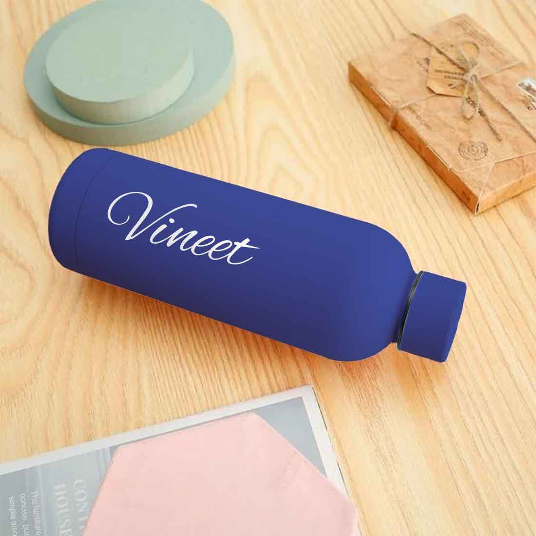 Stainless Steel Water Bottle with Names 500ml Double Insulated Bottles for Office Home Travel- BPA Free, Leakproof - Image 73