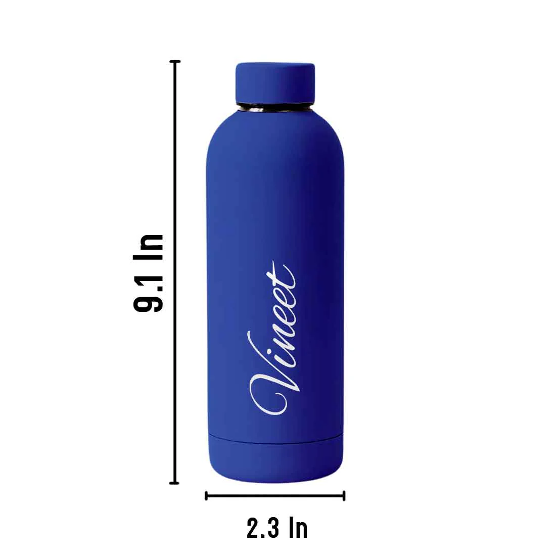 Stainless Steel Water Bottle with Names 500ml Double Insulated Bottles for Office Home Travel- BPA Free, Leakproof - Image 75