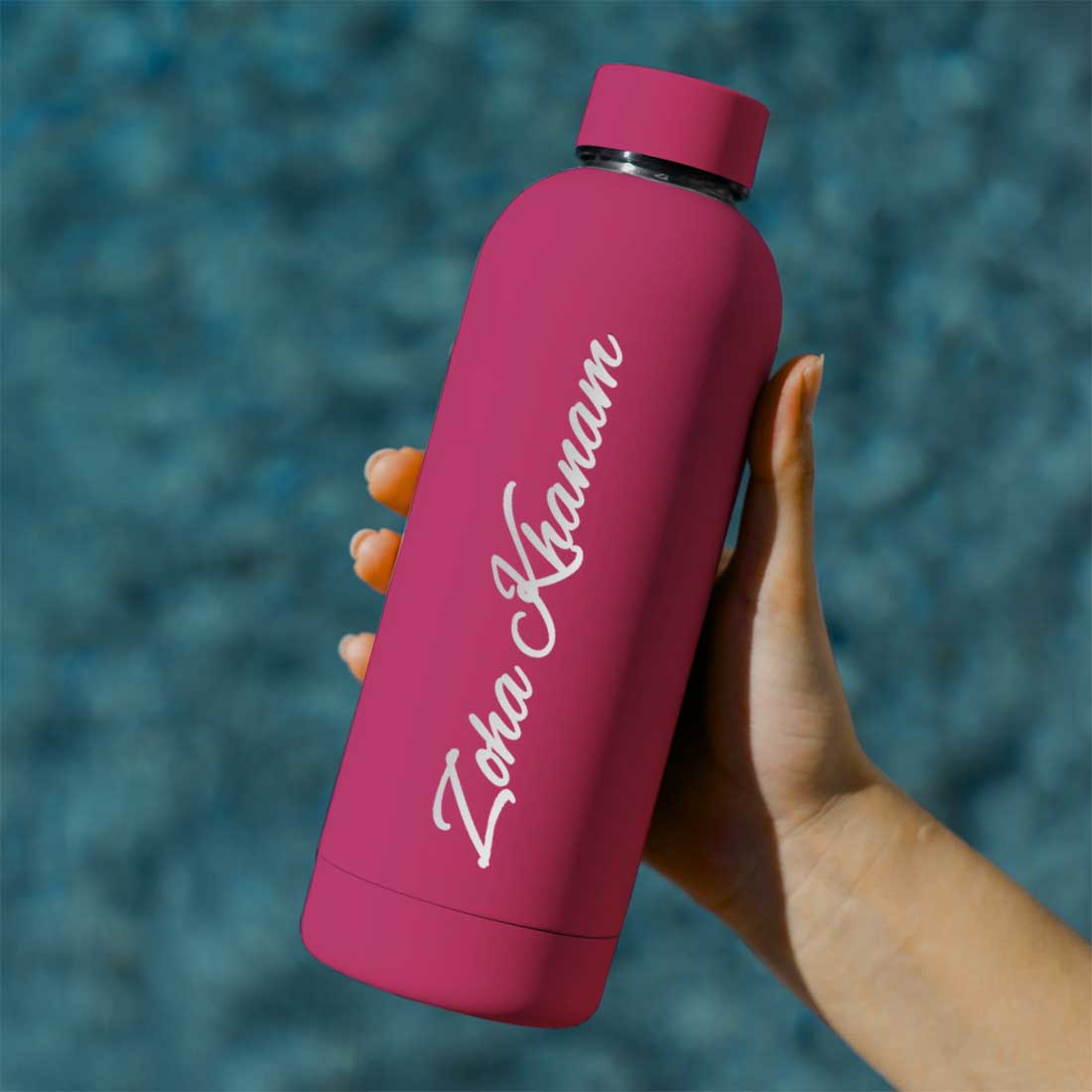 Stainless Steel Water Bottle with Names 500ml Double Insulated Bottles for Office Home Travel- BPA Free, Leakproof - Image 8