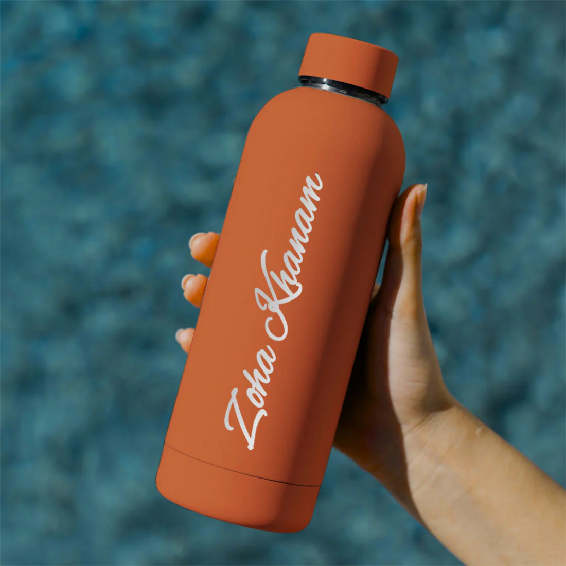 Stainless Steel Water Bottle with Names 500ml Double Insulated Bottles for Office Home Travel- BPA Free, Leakproof - Image 9