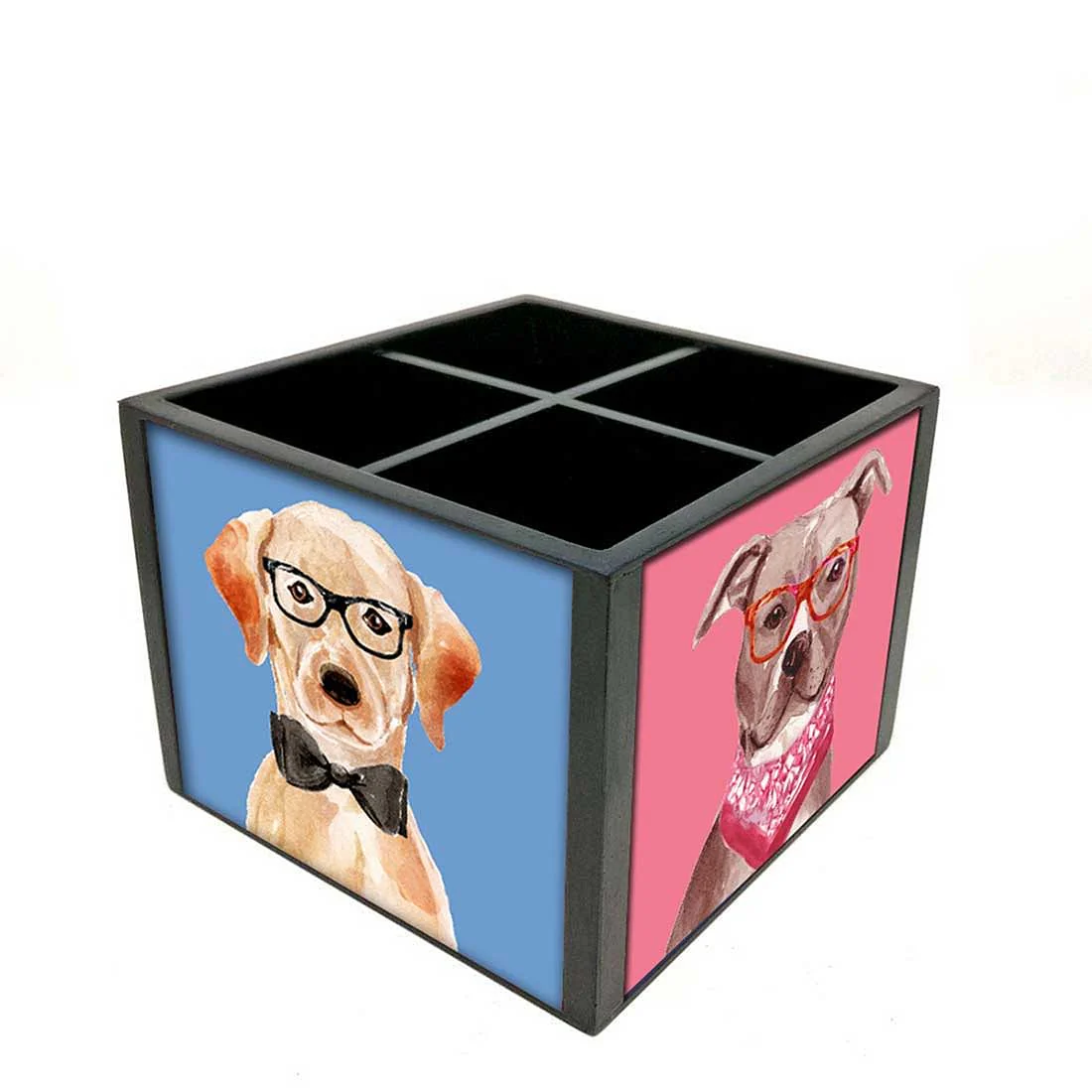Desk Organizer For Stationery - Hipster Dogs