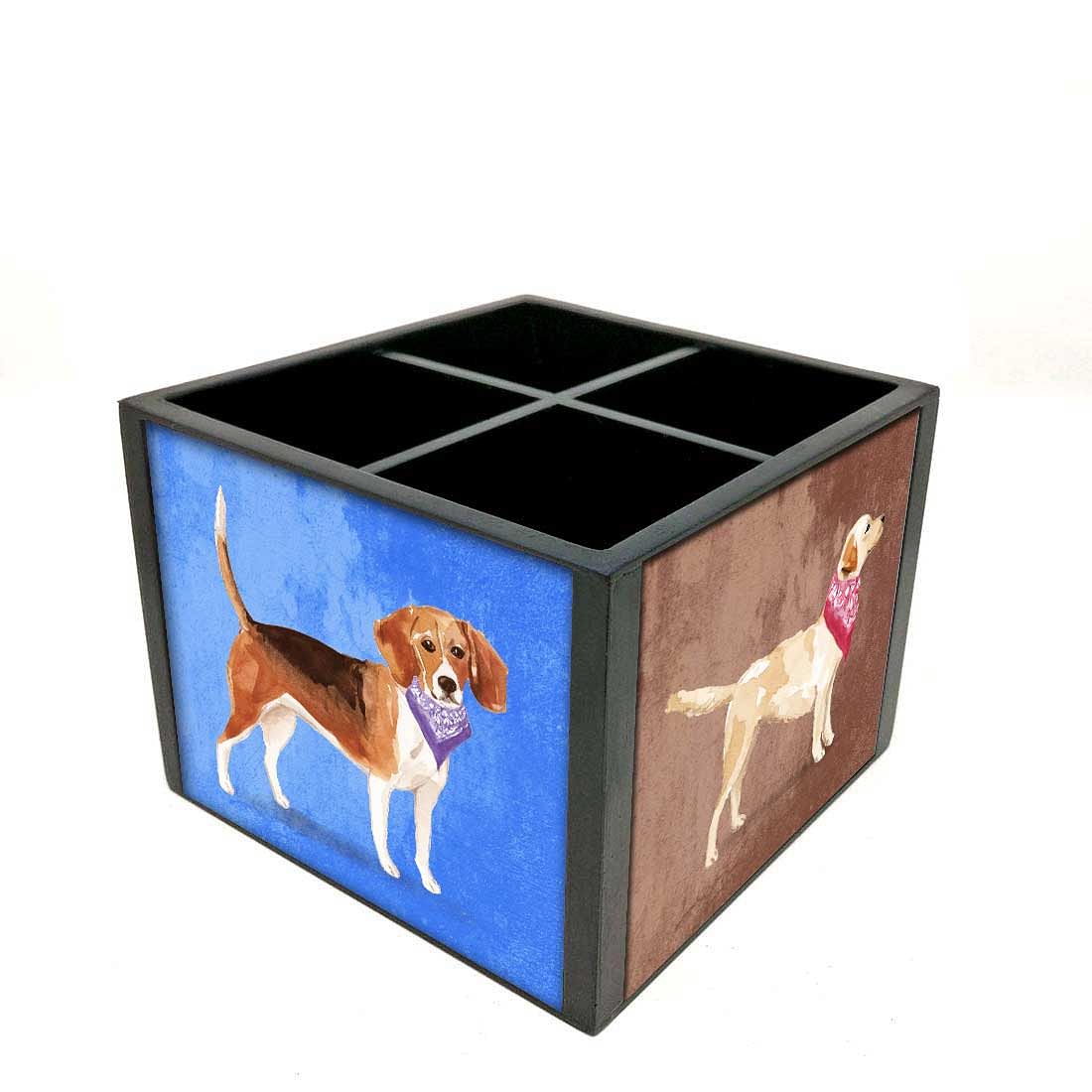 Desk Organizer For Stationery - Cute Smart Dogs