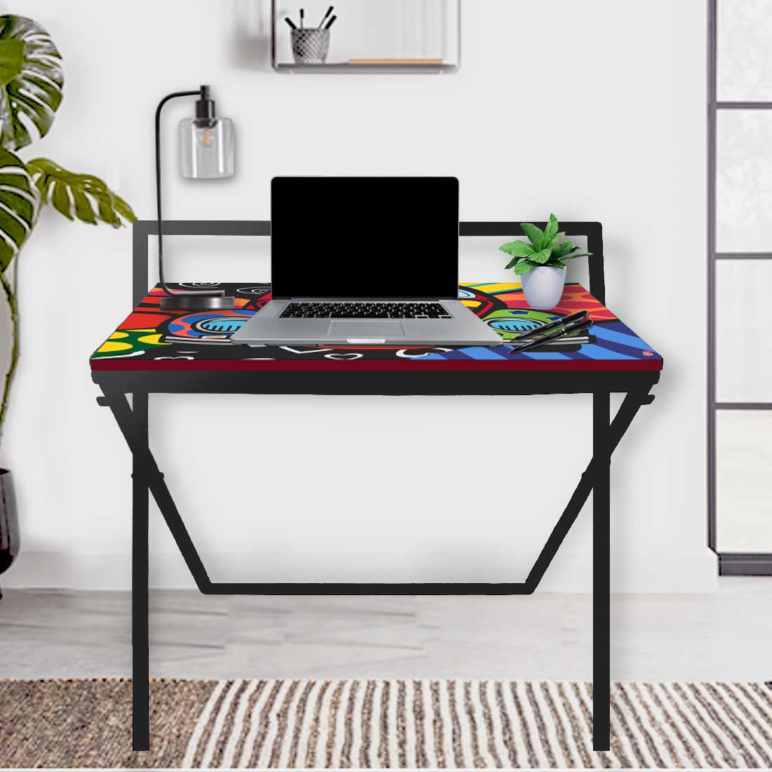 Folding Study Table for Laptop Work Desk - Quirky Designs - Image 9