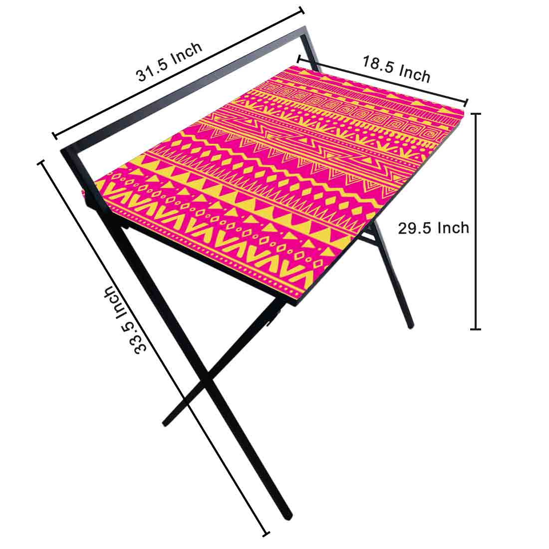 Foldable Small Study Table for WFH Desk - Colorful - Image 12