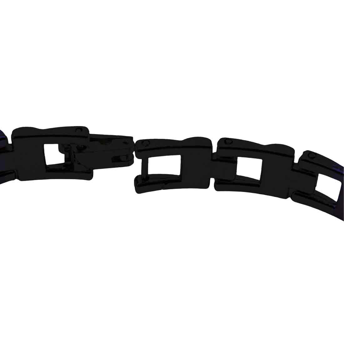 Stylish Rakhi For Brother-Cool Metal Bracelet-Black Rhodium For Celebration of Sibling Love Raksha Bandhan Engraved With - Boss Brother - Image 5
