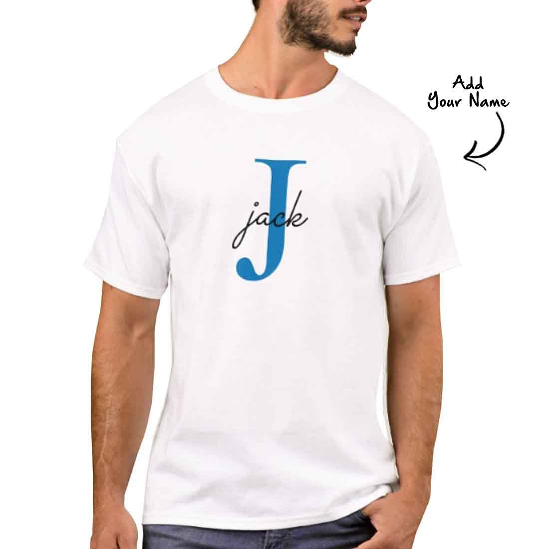 Personalized   Men's T-Shirt Poly Cotton Tees  - Blue