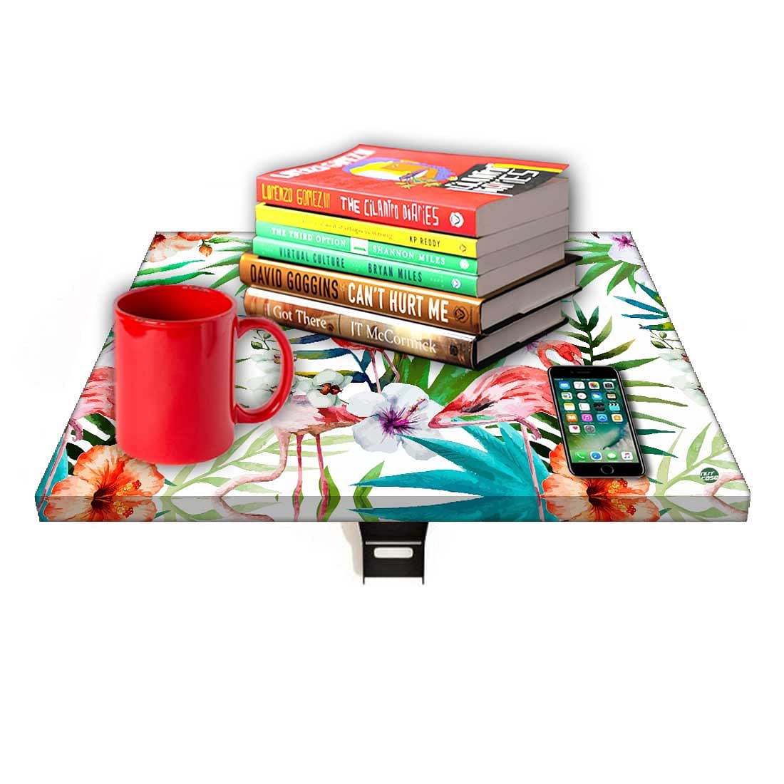 Wall Hanging Bedside Table For Bedroom - Leaves and Swan - Image 7
