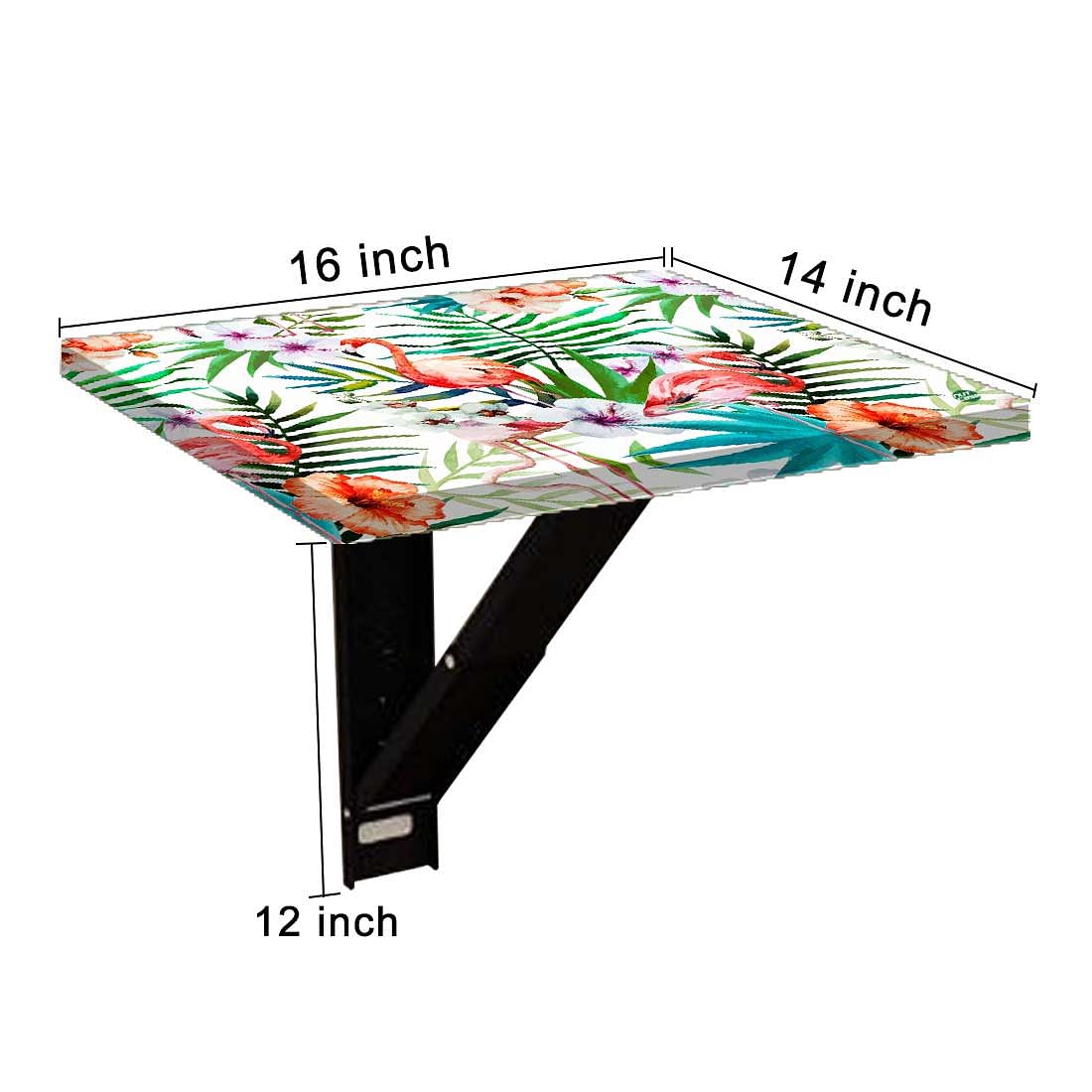 Wall Hanging Bedside Table For Bedroom - Leaves and Swan - Image 9