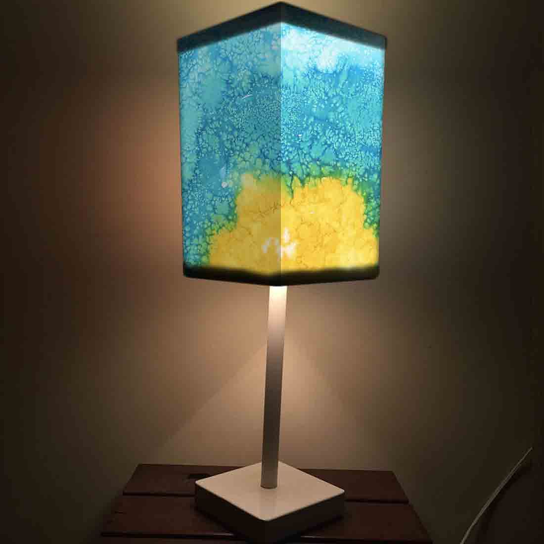 Side Table with Lamp for Living Room