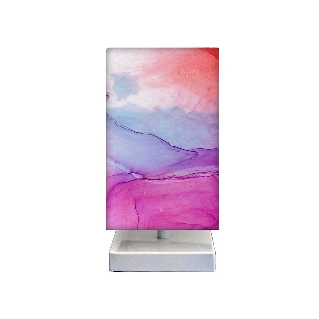 Small Lamp Table for Living Room Pink Watercolor - Image 3