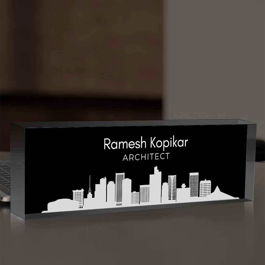Table Name Board for Architecture – Personalized Professional Desk Display - Image 13